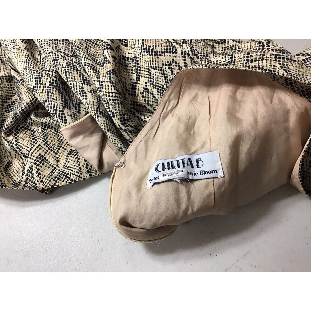 Chetta B Sherrie Bloom Dress Animal Print Leopard Womens Small - Picture 6 of 9